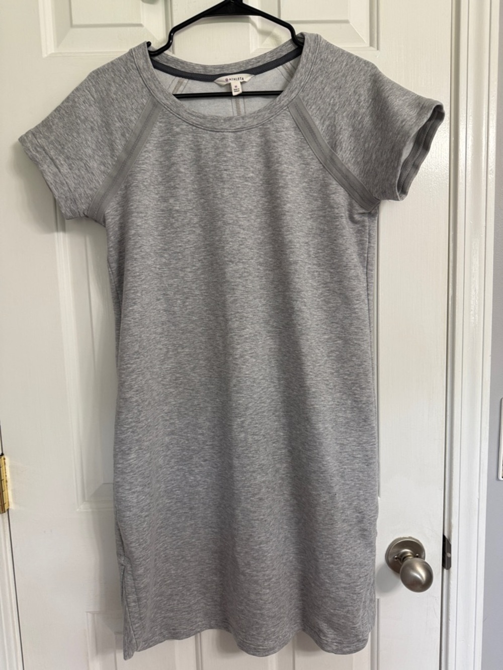 Athleta Heather Gray Short Sleeve Tee Dress